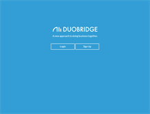 Tablet Screenshot of duobridge.com